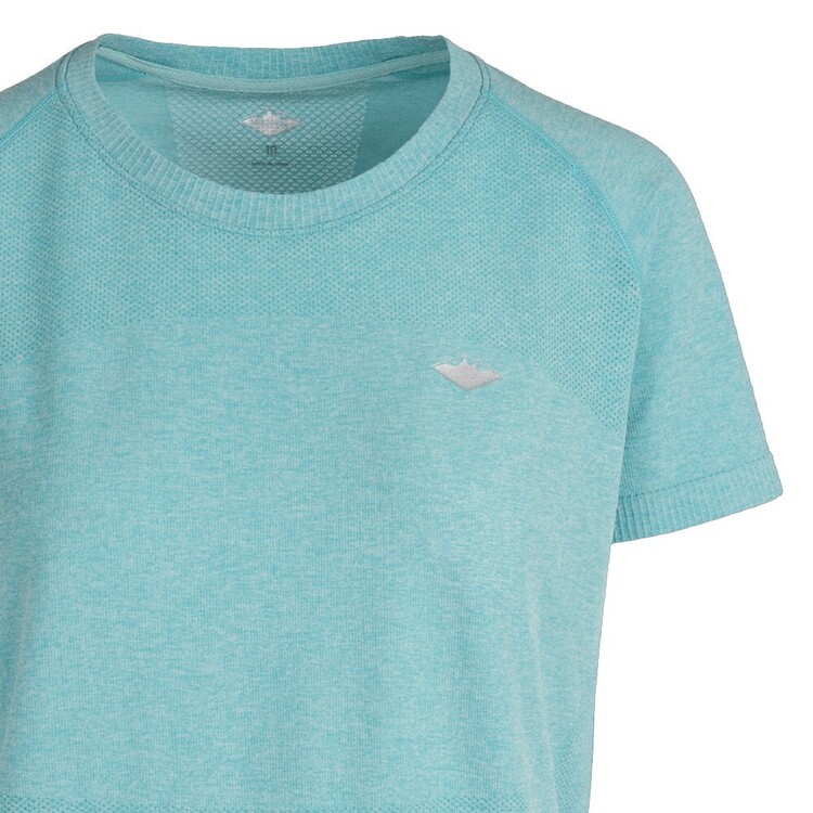 Mountain Designs Women's Motion Seamless Tee Teal Melange