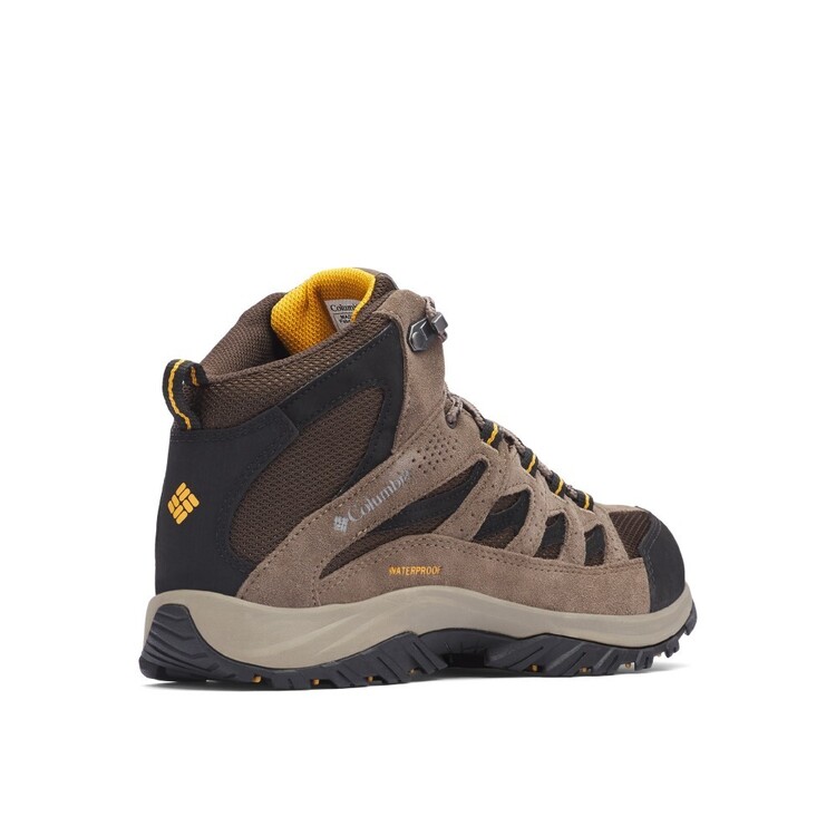 Columbia Men's Crestwood Waterproof Mid Hiking Boots Cordovan Squash