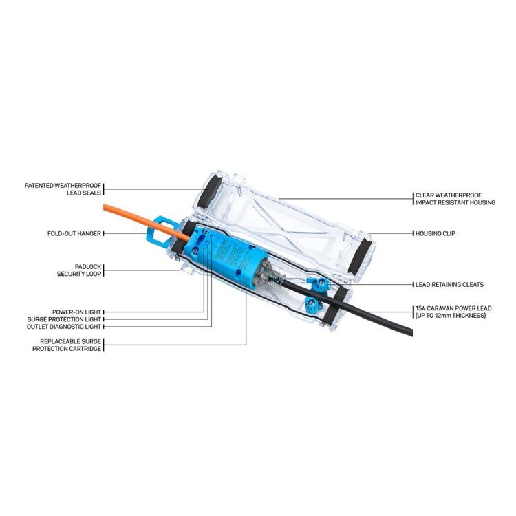 Ampfibian Caravan Surge Protector Blue