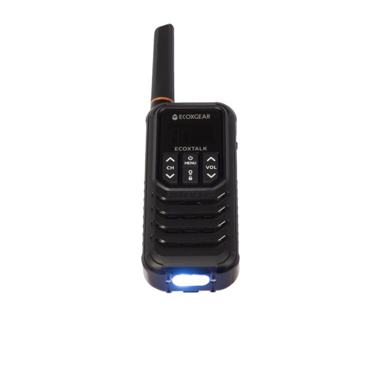 Ecoxgear 2 Watt UHF CB Radio Handheld Twin Pack Black 2W