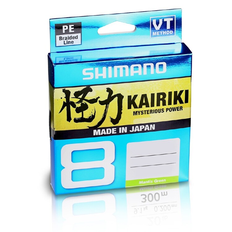 Shimano Kairiki 8 Braid Line 150 Metre Spool Mantis Green
