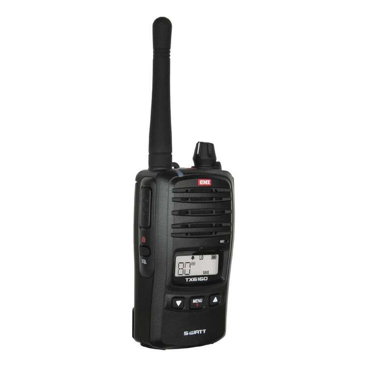 GME TX6160 5 Watt UHF CB Handheld Radio Pack Black