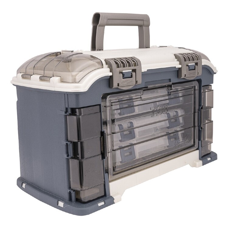 Plano 728 3600 Angled System Tackle Box Blue & Clear