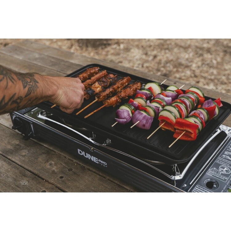 Dune 4WD Dual Burner Butane Stove with Hotplate