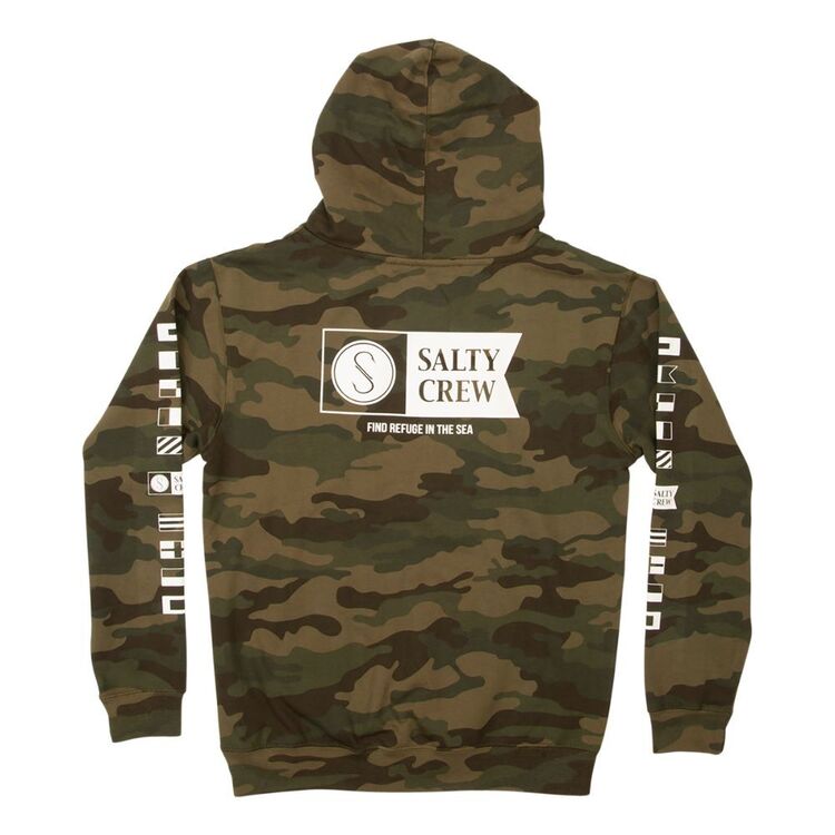 Salty Crew Alpha Flag Boys Fleece Hoodie Camo