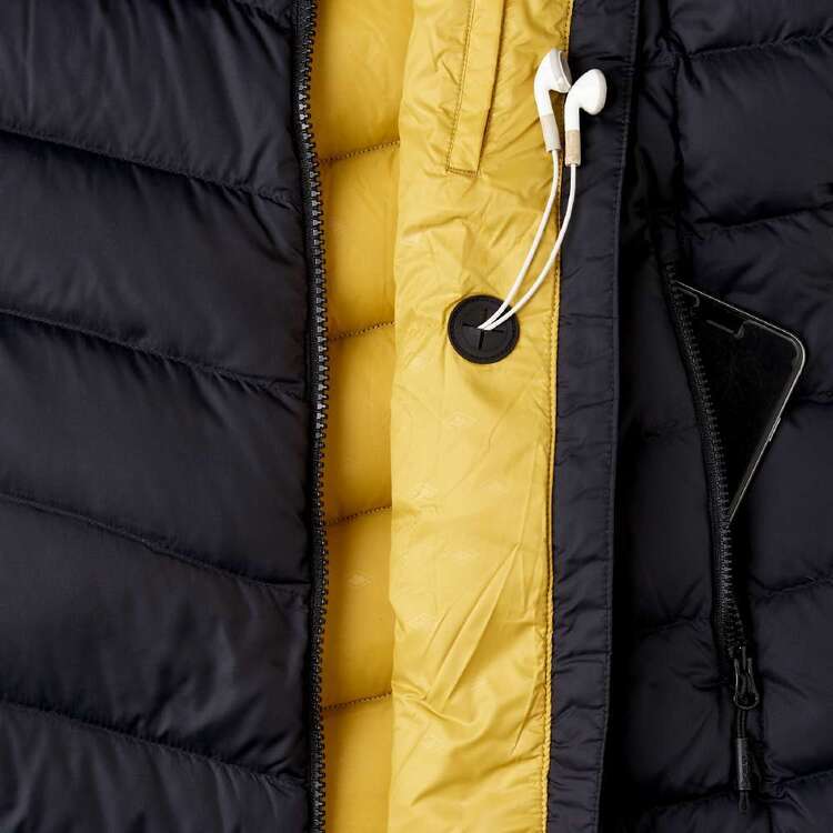 Mountain Designs Women's Peak 700 Down Jacket Black & Yellow