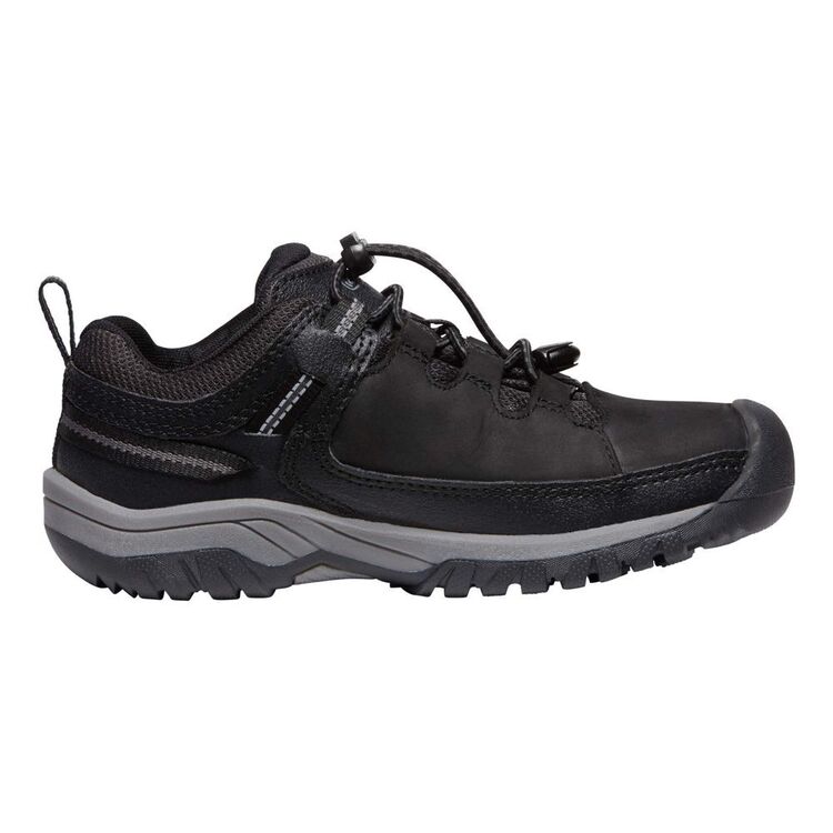 Keen Kids Targhee Waterproof Low Hiking Boots Black & Steel Grey