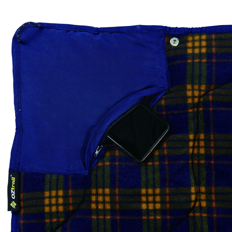 Oztrail Drover Roll Outdoor Blanket Navy