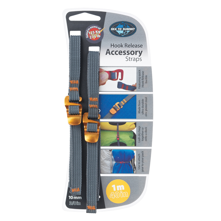 Sea to Summit 10 mm Tie Down Strap With Hook Grey