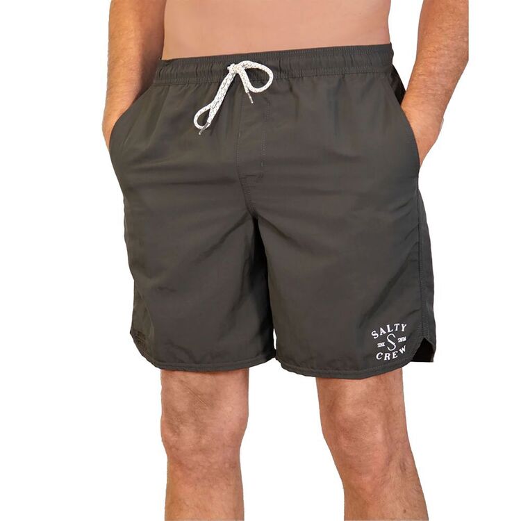 Salty Crew Men's Quiver Elastic Board Shorts Asphalt