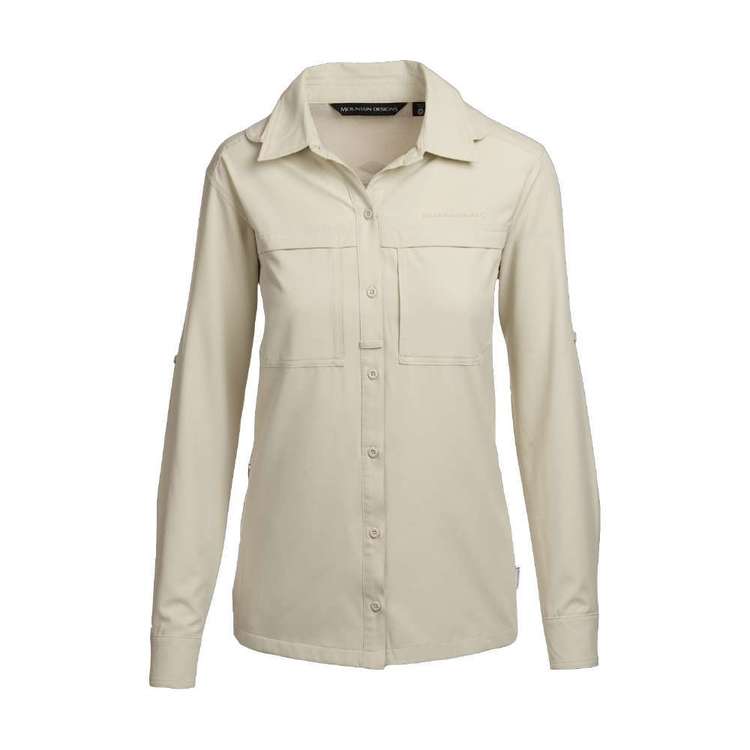 Mountain Designs Women's Florentine Long Sleeve Hiking Shirt Sand