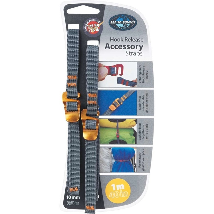 Sea to Summit 20 mm Tie Down Strap With Hook Grey