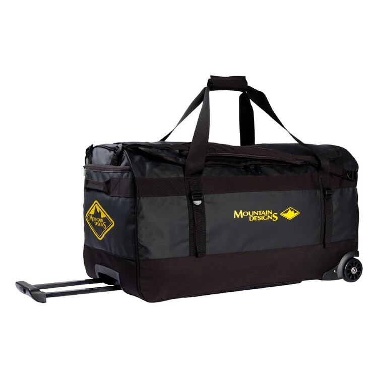 Mountain Designs 120L Expedition Roller Duffle Bag Black 120 L