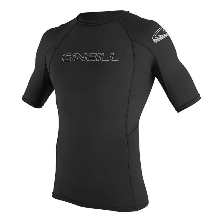 O'Neill Men's Basic Guard Short Sleeve Rash Vest Black