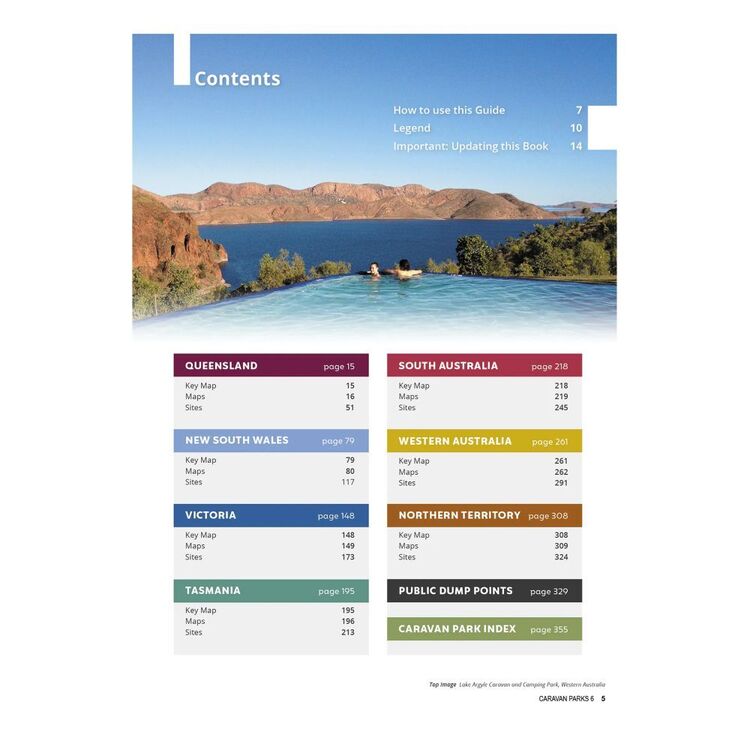 Hema Maps Caravan Parks 6 Australia Wide Guidebook Multicoloured