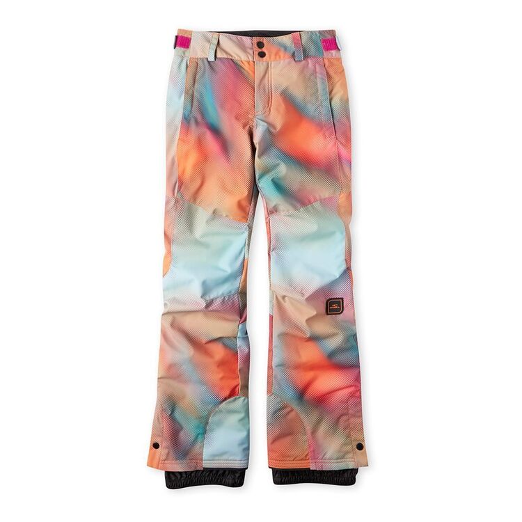 O'Neill Youth Girl's Charm AOP Snow Pants Dark Blue Fade Halftone