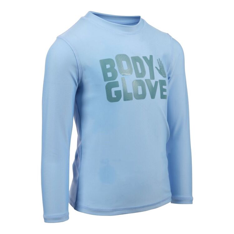 Body Glove Kids Long Sleeve Palm Tree Rash Vest Blue