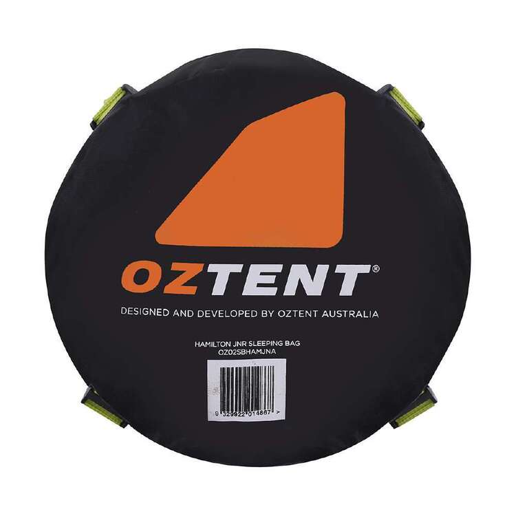 Oztent Hamilton Junior 6° Sleeping Bag Black/Green Black & Charcoal