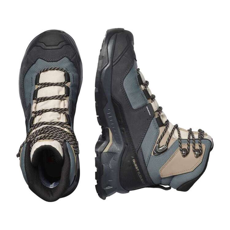 Salomon Women's Quest Element Gore-Tex Mid Hiking Boots Ebony & Stormy Weather