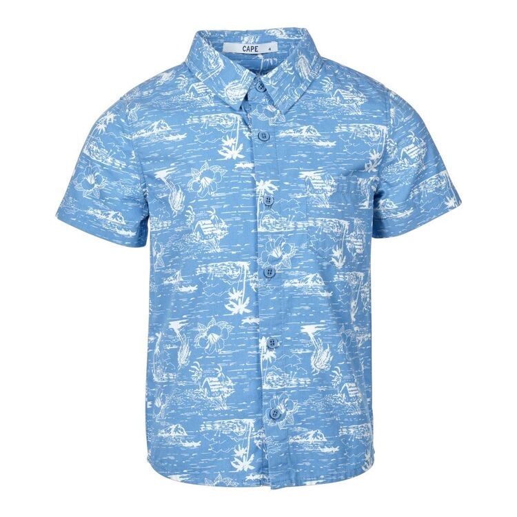 Cape Kids' Summer Fun Shirt White & Navy