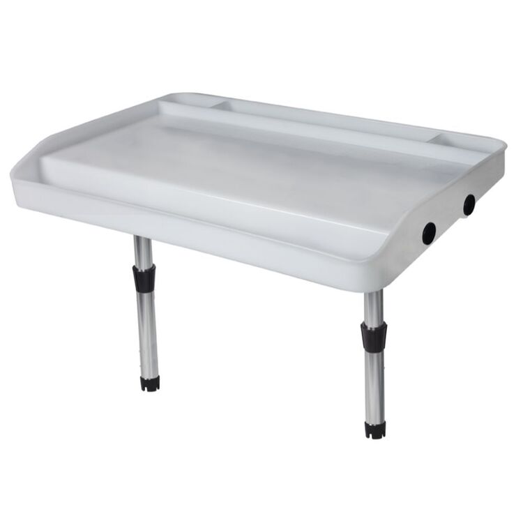 Oceansouth Bait Board Large 700mm x 420mm Rod Holder Mount White & Silver
