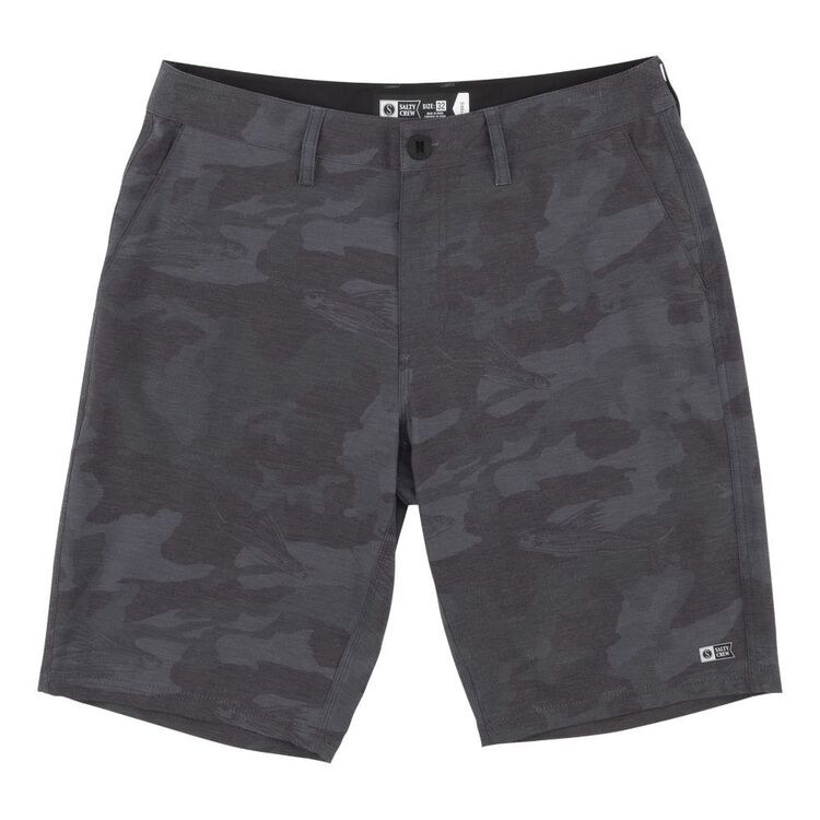 Salty Crew Men's Drifter 2 Utility Walk Shorts Black & Camo
