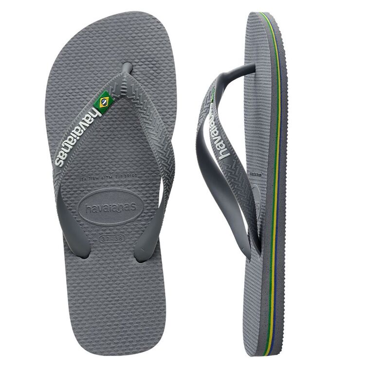 Havaianas Men's Brazil Tech Thongs Grey