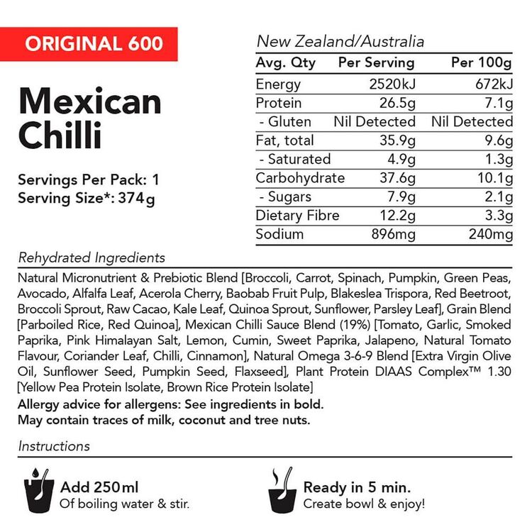 Radix Nutrition Original Mexican Chilli