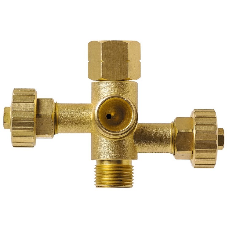 Companion 3/8 LH Double Adaptor With Taps