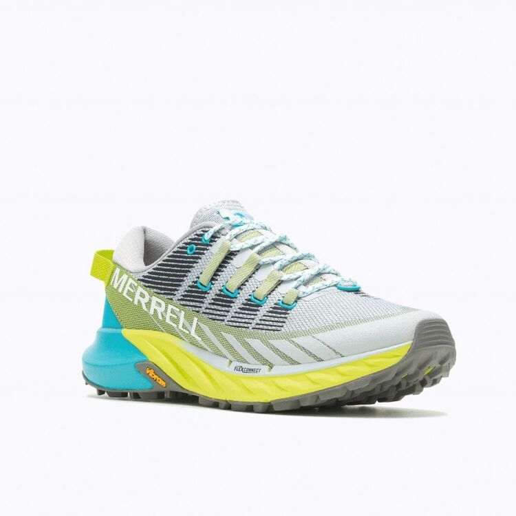 Merrell Men's Agility 4 Peak Low Trail Shoes Paloma & Hi Viz