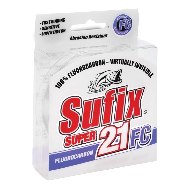 Sufix Super 21 70m Fluorocarbon Leader Clear 30 lb