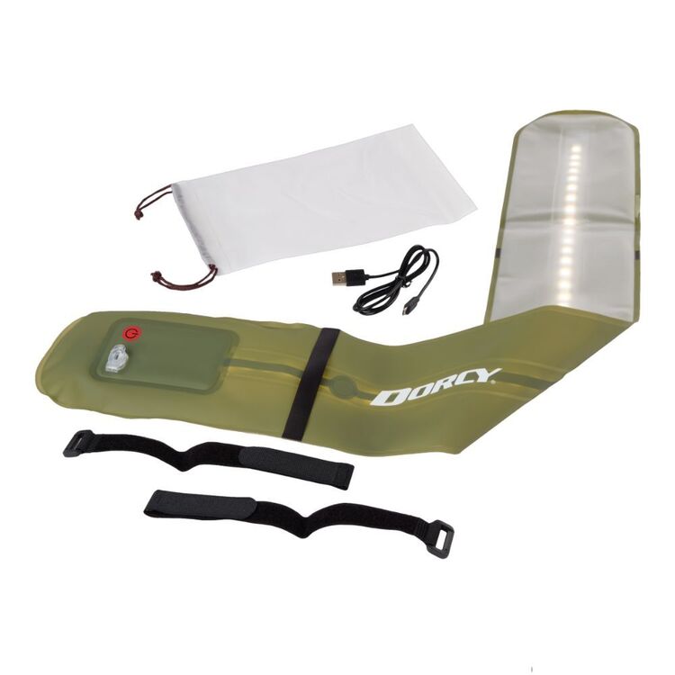 Dorcy 250 Lumen Recharge Inflatable Tube Light Green 250 Lumens