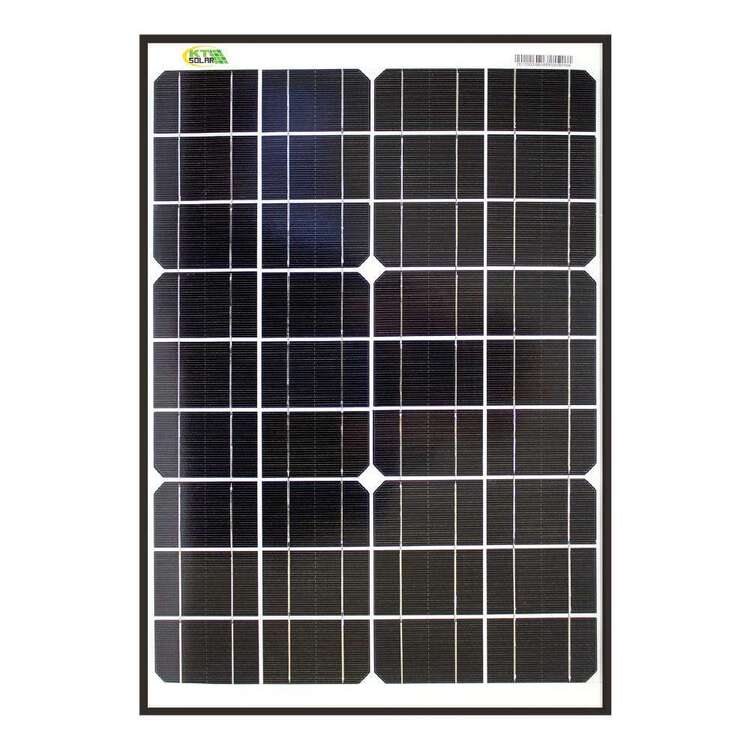 KT Cables 40 Watt Solar Panel Black 40 Watt