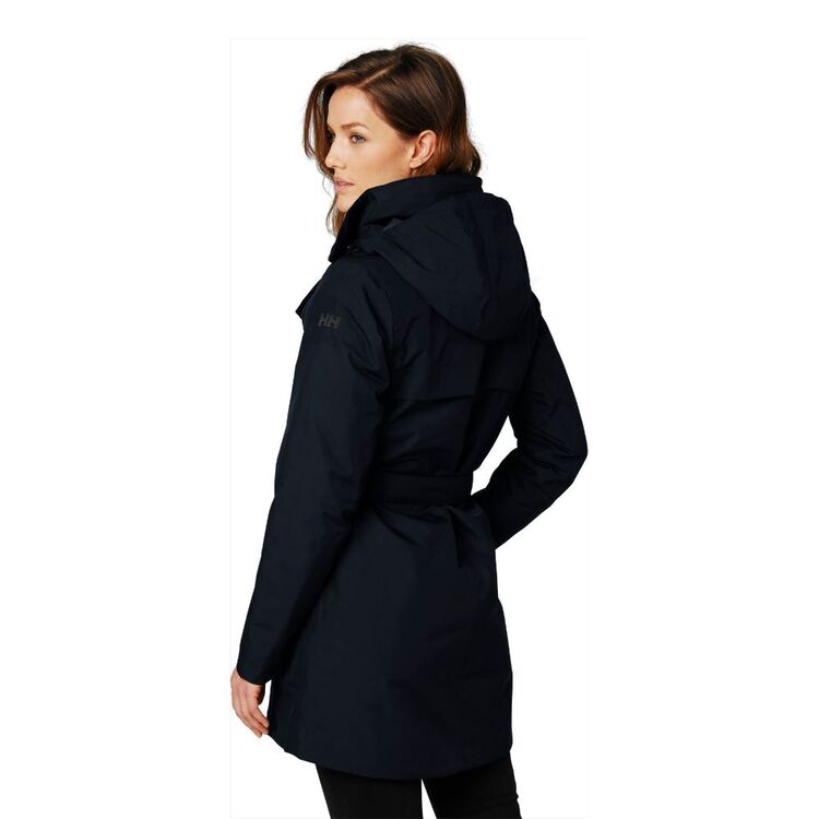 Helly Hansen Women's Welsey II Insulated Trench Coat 598 Navy X Large