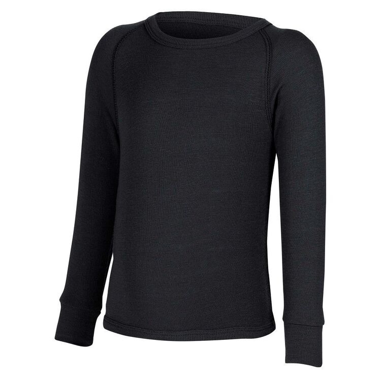 Cape Kids' Polypro 165gsm Top Black 10