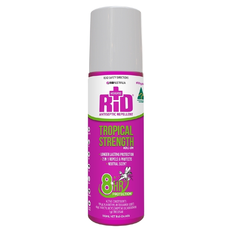 RID Insect Repellent Tropical Strength Roll On 100 mL