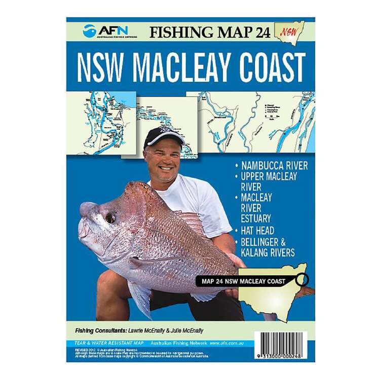 AFN Waterproof Fishing Map #24 Macleay River / SW Rocks White