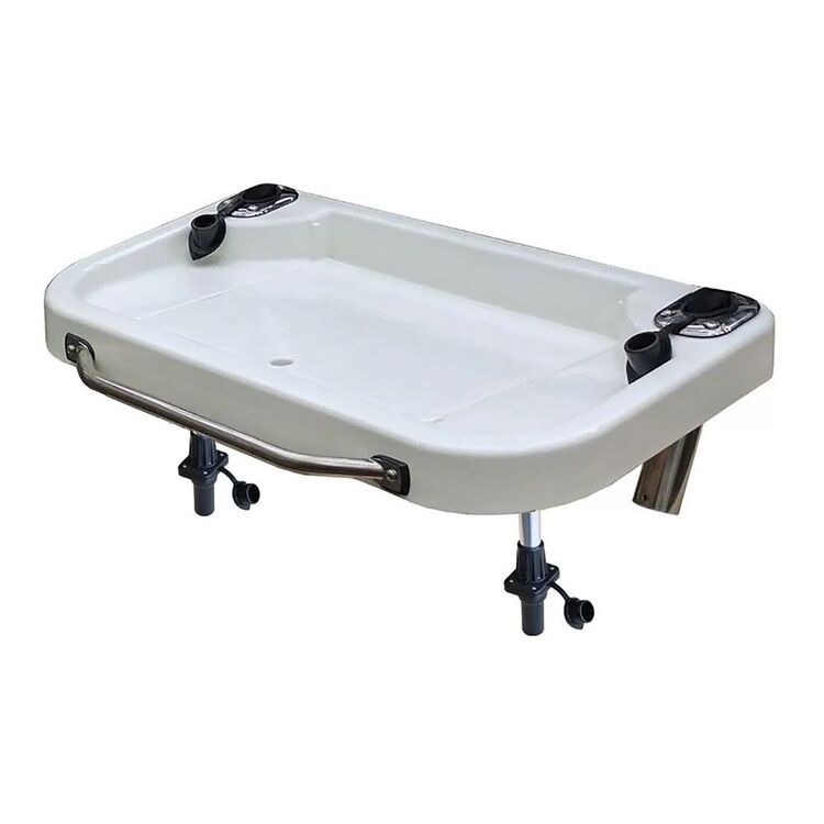Ocean South Extra Large Bait Board with Lock Fast Holder White 850 - 460 mm