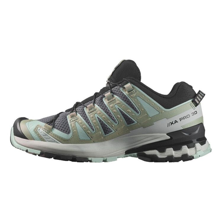 Salomon Women's XA Pro 3D V9 Low Hiking Shoes Quiet Shade/Lily Pad/Blue Haze