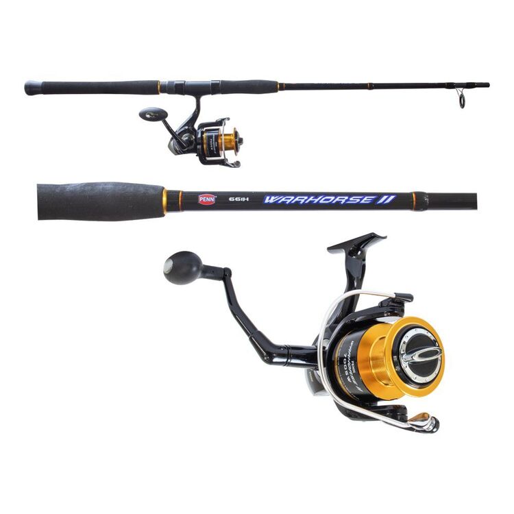 Penn Warhorse II 6'6" 2pc 3-6kg 4500 Spin Combo
