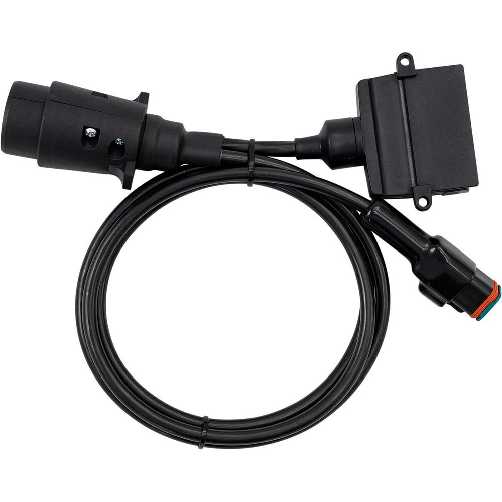 Elecbrakes Large Round 7 Pin to Flat 7 Pin Trailer Adaptor