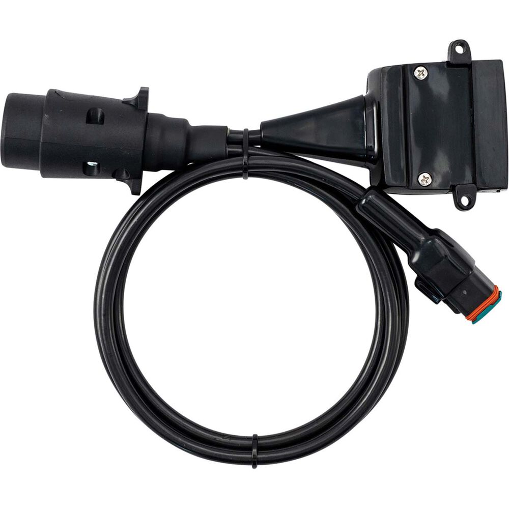 Elecbrakes Large Round 7 Pin to Flat 12 Pin Trailer Adaptor