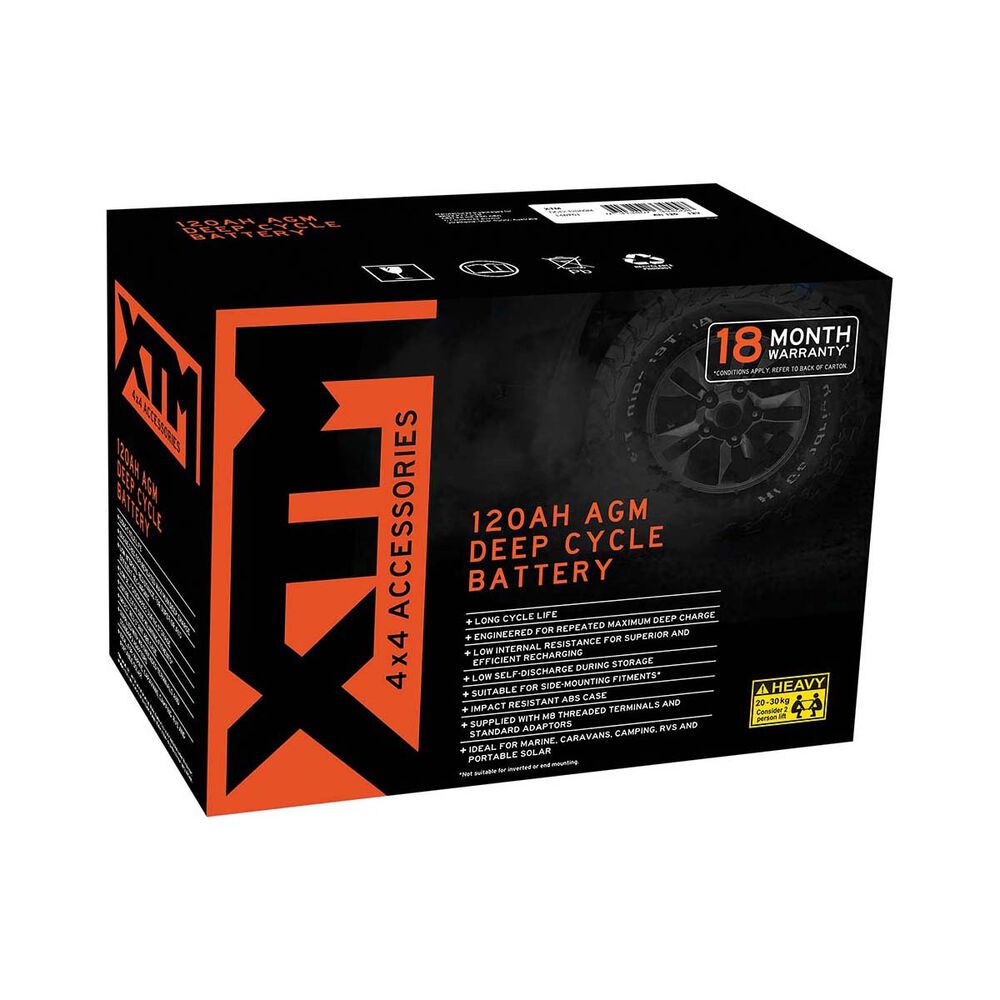 XTM Deep Cycle AGM Battery DC12-120