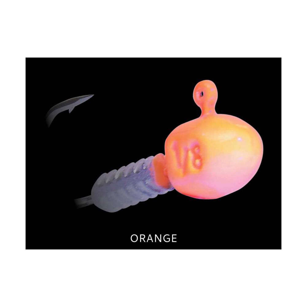TT Fishing HeadlockZ Finesse UV Jigheads Orange
