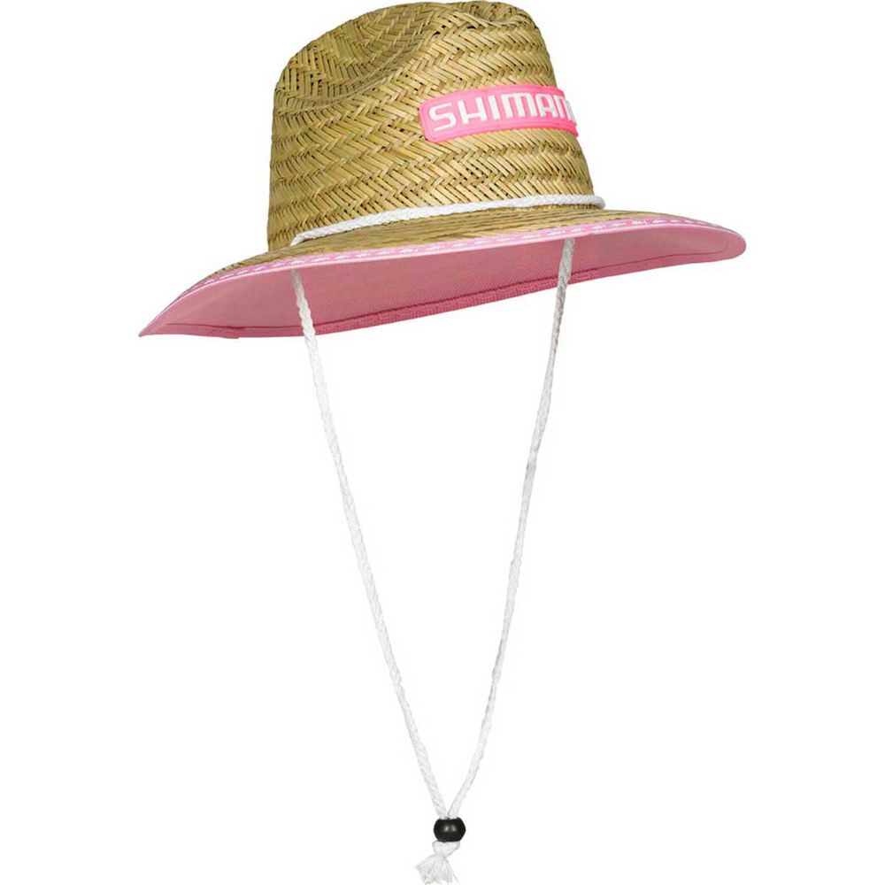 Shimano Kids' Wide Brim Straw Hat - OSFM