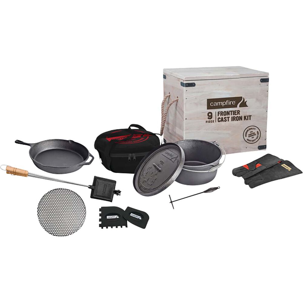 Campfire Frontier 9 Piece Cast Iron Cook Set