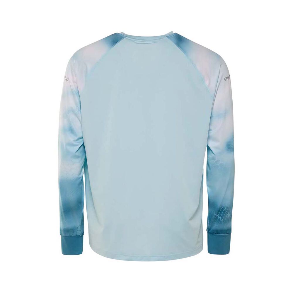 Shimano Men's Tech Long Sleeve Sublimated Polo