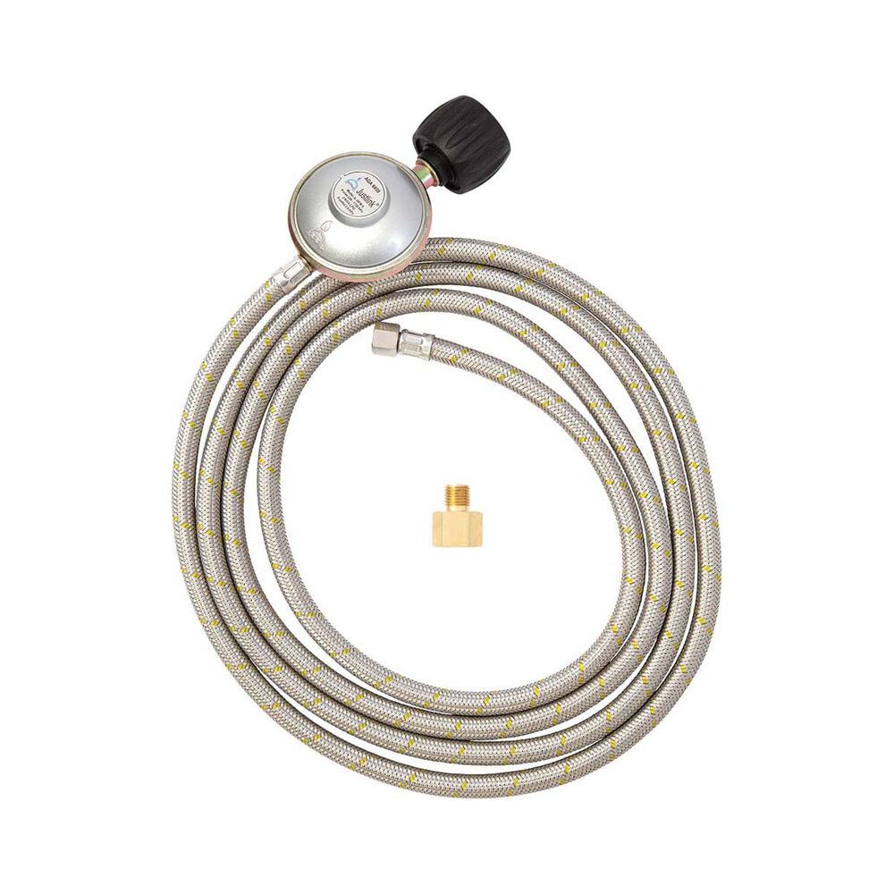 Gasmate Braided Hose with LCC27 Regulator 8x3000mm