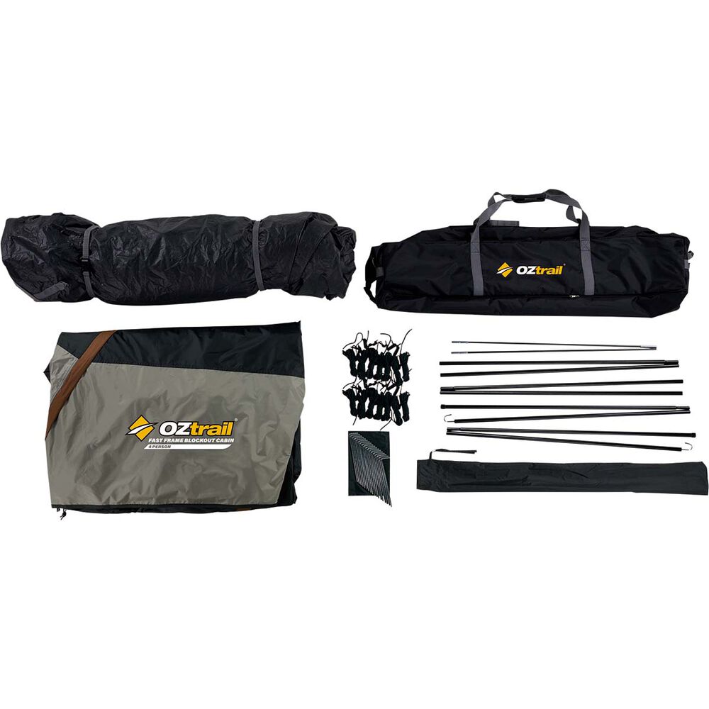 OZtrail BlockOut Fast Frame 4 Person Cabin Tent