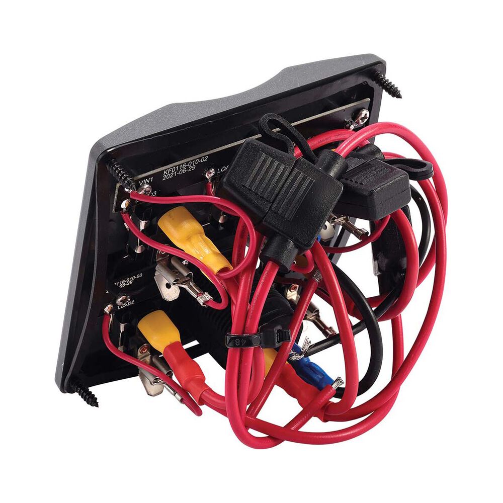 Bowline Switch Panel 3 Gang 2 USB Black